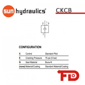 CKCBXEN - PILOT TO OPEN CHECK VALVE|SUN HYDRAULICS