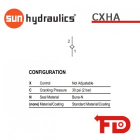 CXHAXCN - COUNTERBALANCE VALVE|SUN HYDRAULICS