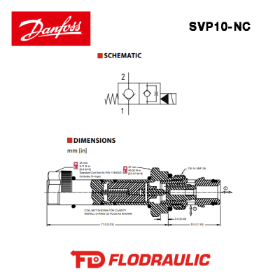 805315419 - SOLENOID VALVE 2-WAY - SVP10-NC-00-00-B-00 - DANFOSS