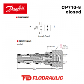 11004144 - VALVE 2-WAY - CP710-8-B-0-C-080 - DANFOSS