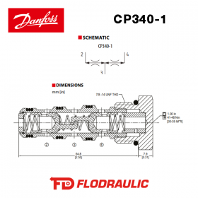 130160 - FLOW DIVIDER CP340-1-B-0-66 - DANFOSS