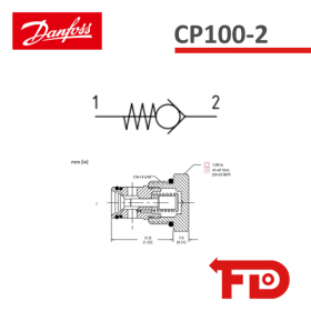 131265 - RÜCKSCHLAGVENTIL CP100-2-B-0-005 - DANFOSS