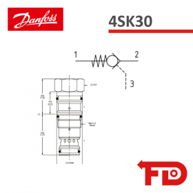 401AA00016A - VORGESTEUERTES SPERRVENTIL 4SK303S - DANFOSS