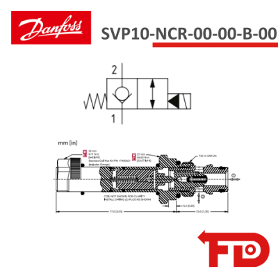 805315519 - SOLENOID VALVE 2-WAY - SVP10-NCR-00-00-B-00 - DANFOSS