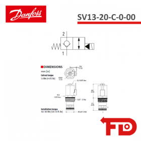02-175819 - MAGNETVENTIL 3 WEGE SV13-20-C-0-00 - DANFOSS