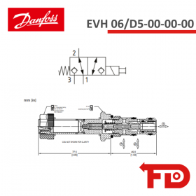 800397929 - MAGNETVENTIL 3-WEGE - EVH 06/D5-00-00-00 - DANFOSS
