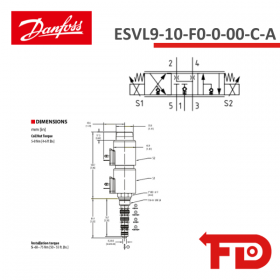 308AA00705A - 5-WAY - ESVL9-10-F0-0-00-C-A - DANFOSS