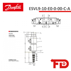 308AA00697A - 5-WAY - ESVL9-10-E0-0-00-C-A - DANFOSS