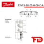 308AA00697A - 5-WAY - ESVL9-10-E0-0-00-C-A - DANFOSS