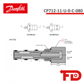 137825 - WEGEVENTIL 2-Wege - CP712-11-U-0-C-080 - DANFOSS
