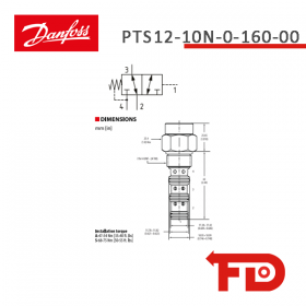 304AA00155A - 3-Wege - PTS12-10N-0-160-00 - DANFOSS