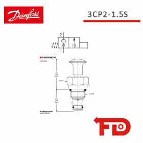401AA00053A - 2-Wege - 3CP2-1.5S - DANFOSS