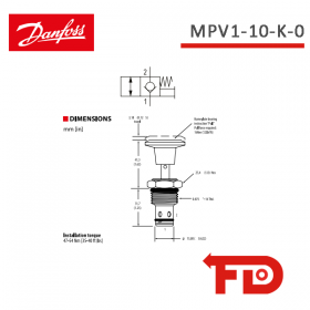 565589 - 2-Wege - MPV1-10-K-0 - DANFOSS