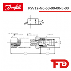 83037335 - STROMREGLERVENTIL PSV12-NC-60-00-00-B-00 - DANFOSS