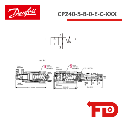 139659.000 - 2-WAY - CP240-5-B-0-E-C-XXX - DANFOSS