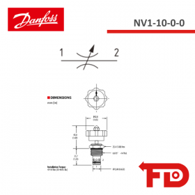 566553 - FLOW REGULATOR NV1-10-0-0 - DANFOSS