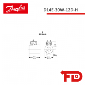 322593 - SPULE D14E-30W-12D-H - DANFOSS