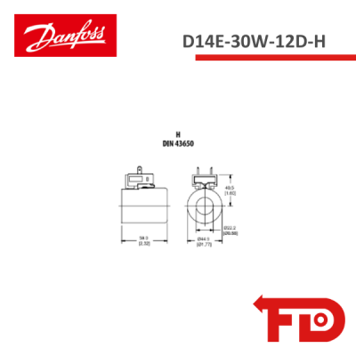 322593 - SPULE D14E-30W-12D-H - DANFOSS