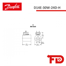 322595 - SPULE D14E-30W-24D-H - DANFOSS