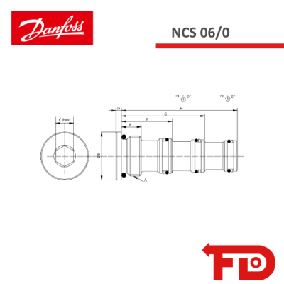 920000619 - PLUG - NCS06/0 - DANFOSS