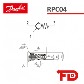 11169083 - CHECK, PILOT OPERATED - RPC04-2.5-OR-00-V (NEW) - DANFOSS