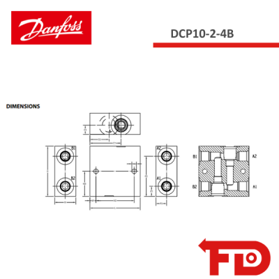 11135684 - MANIFOLD - DCP10-2-4B - DANFOSS