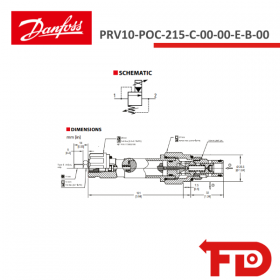 850196119 - DRUCKBEGRENZUNGSVENTIL - PRV10-POC-215-C-00-00-E-B-00 - DANFOSS