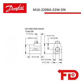 171184419 - COIL - M16-220RA-22W-DN - DANFOSS