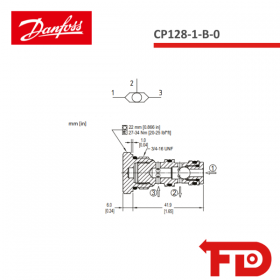 11169030 - WECHSELVENTIL - CP128-1-B-0 (NEW) - DANFOSS