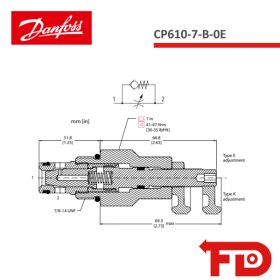 137701 - STROMREGLERVENTIL - CP610-7-B-0-E - DANFOSS
