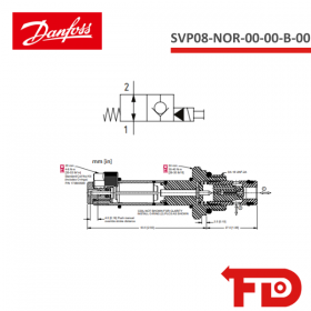 805315319 - MAGNETVENTIL 2 WEGE - SVP08-NOR-00-00-B-00 - DANFOSS