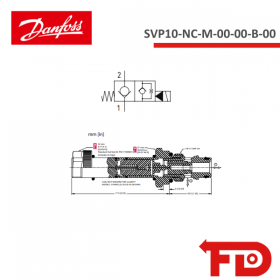 11126197 - MAGNEVENTIL  2 WEGE - SVP10-NC-M-00-00-B-00 - DANFOSS