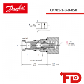 130504 - LOGIC ELEMENT - CP701-1-B-0-050 - DANFOSS