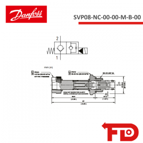 83019507 - MAGNETVENTIL 2 Wege SVP08-NC-00-00-M-B-00 - DANFOSS