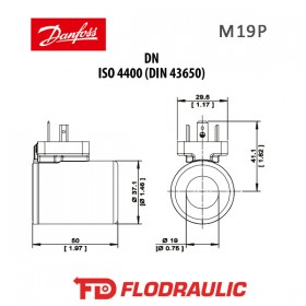 171132619 - SPULE  M19P-24D-0.9A-DN - DANFOSS